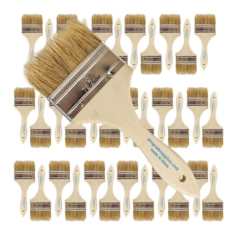 Pro-Grade Pro Grade - Chip Paint Brushes - 36 Ea 3 Inch Chip Paint Brush - Image 1